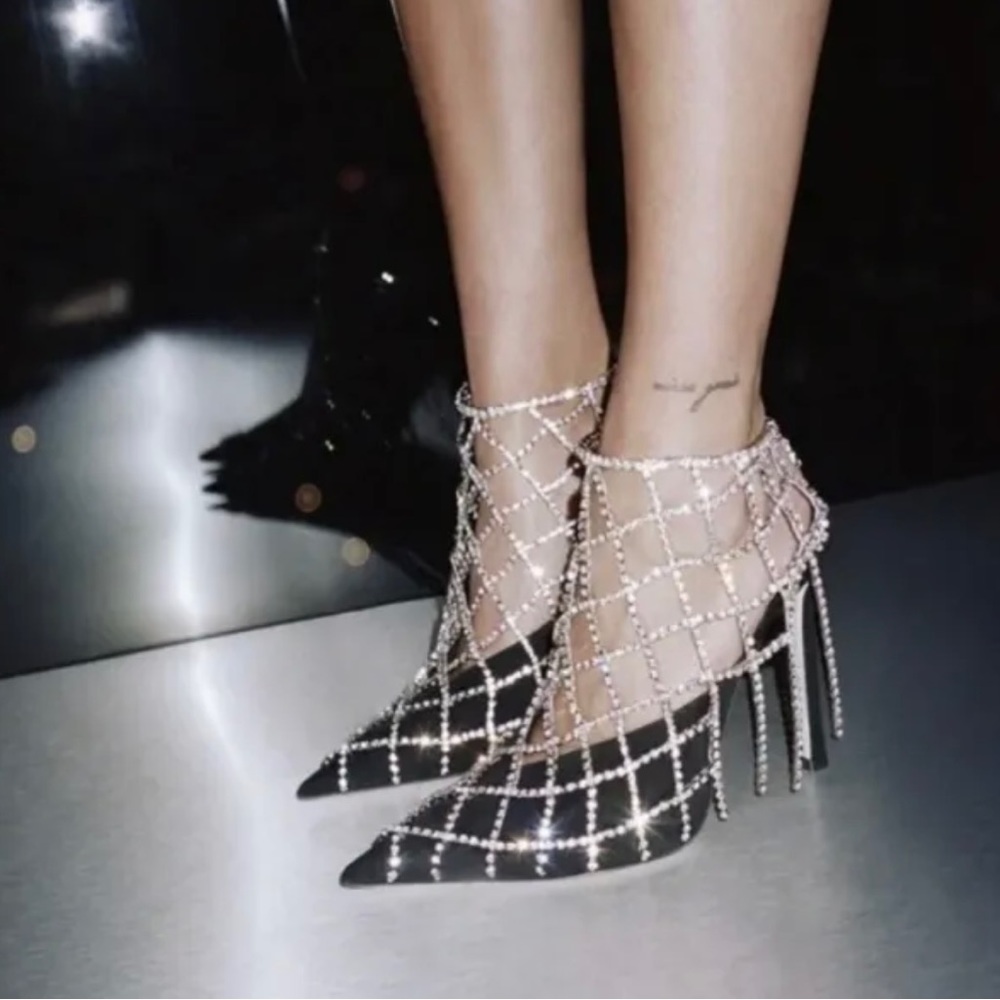 JIMMY CHOO CRYSTAL HEEL